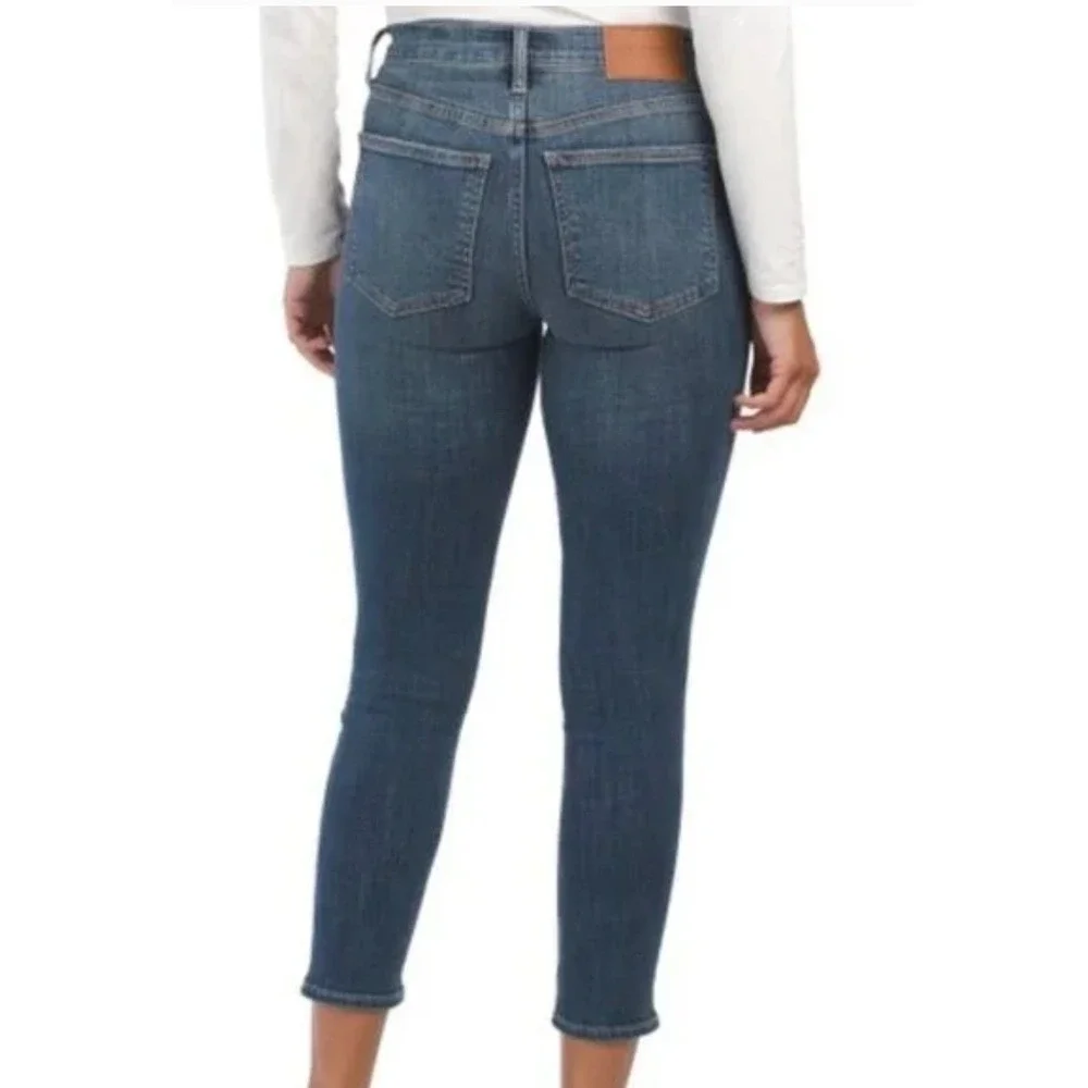 Lucky Brand Jeans Womens 6/28 Blue Ava Mid Rise Crop Denim Slim Fit‎ - Picture 3 of 11